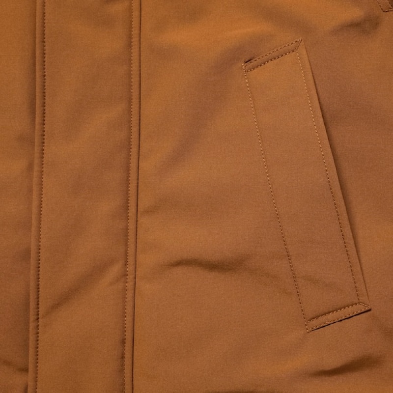 Uniqlo Ultra Warm Hibrid Down Muške Kaputi Smeđe | MICLOY-174