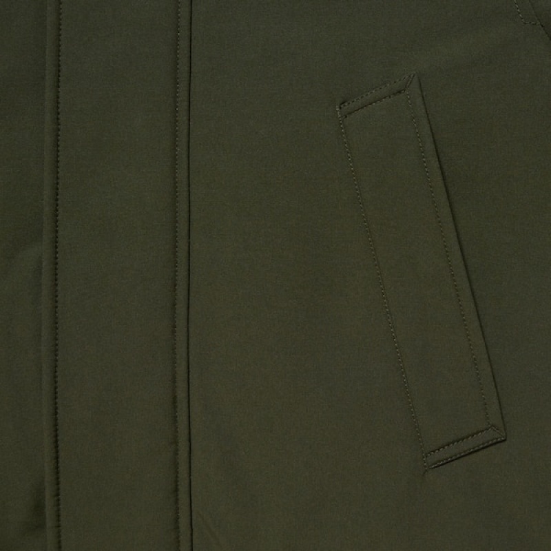 Uniqlo Ultra Warm Hibrid Down Muške Kaputi Maslinasto Zelene | MLQYCT-406