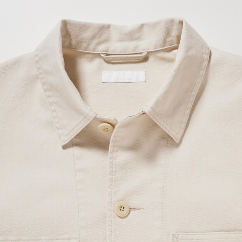 Uniqlo Utility Muške jackets Bijele | NJXYDC-346