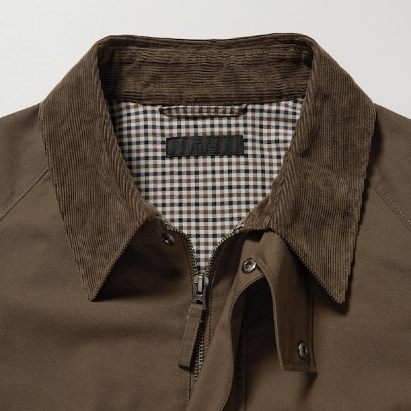 Uniqlo Utility Short Blouson Muške jackets Smeđe | XFMDAY-507