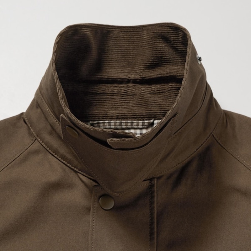 Uniqlo Utility Short Blouson Muške jackets Smeđe | XFMDAY-507