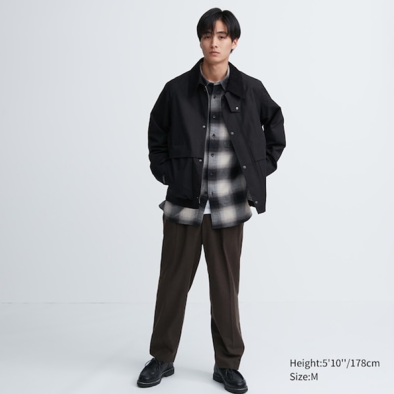 Uniqlo Utility Short Blouson Muške jackets Crne | IVQXNZ-975