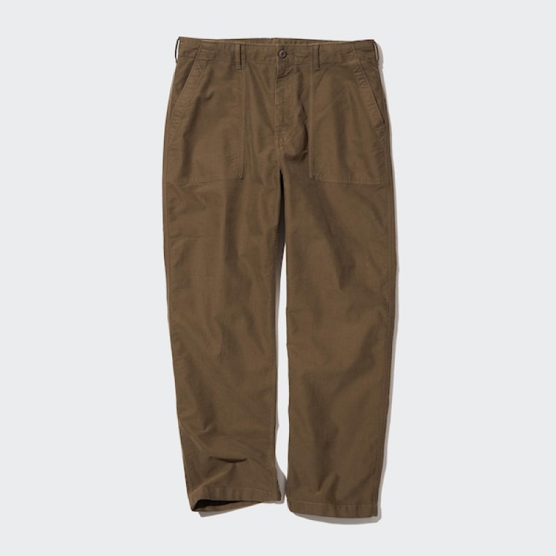 Uniqlo Utility Work Muške Hlače Bijele | 0572-HQYKJ