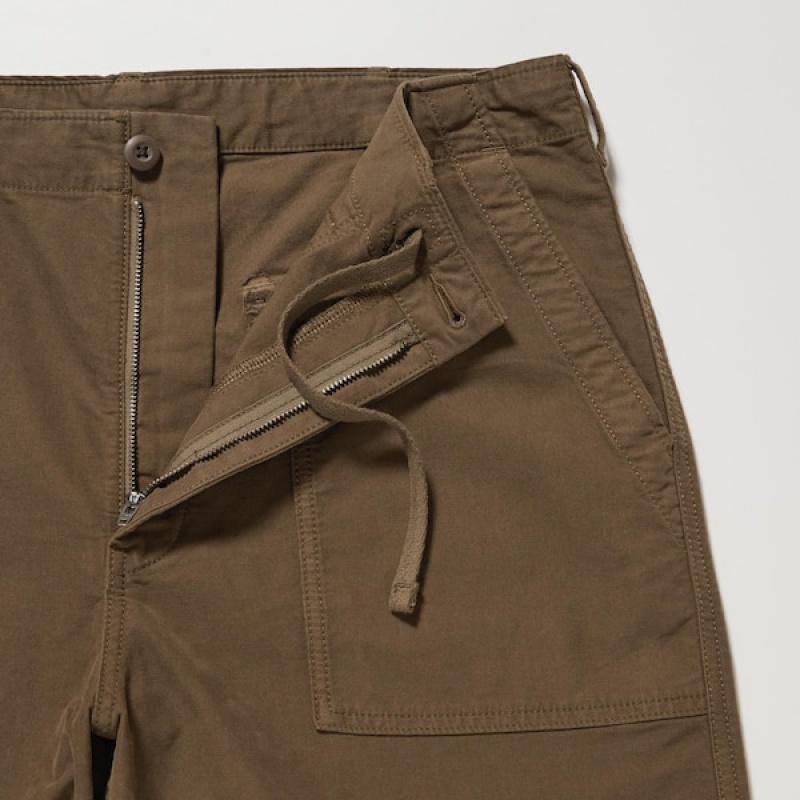 Uniqlo Utility Work Muške Hlače Bijele | 0572-HQYKJ