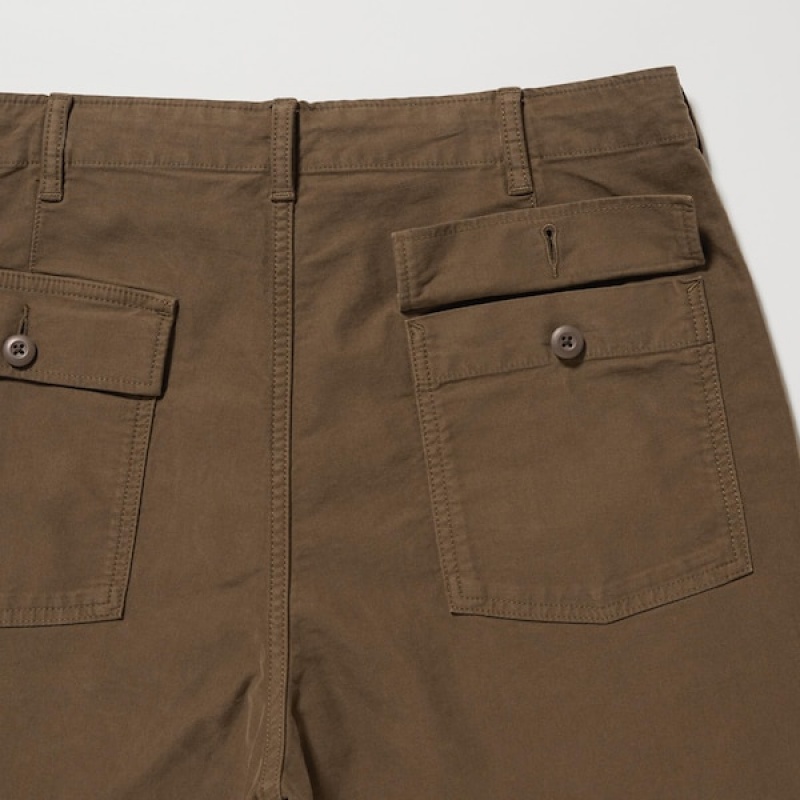 Uniqlo Utility Work Muške Hlače Bijele | 0572-HQYKJ