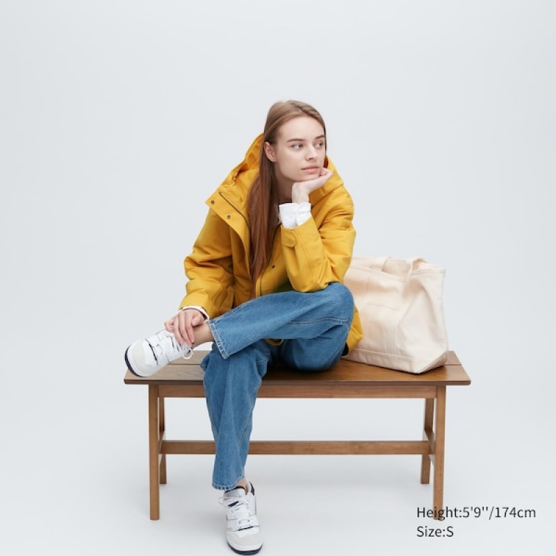 Uniqlo Utility Ženske Parka Žute | 1972-DUGKF
