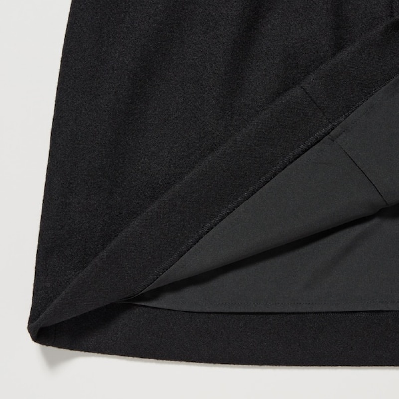 Uniqlo Vuna Blend Mini Ženske Suknje Crne | 1560-FSKJH