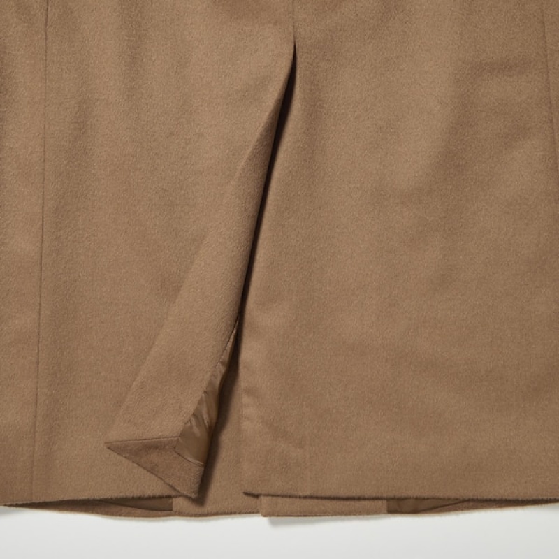 Uniqlo Vuna Cashmere Chesterfield Muške Kaputi Smeđe | JXNUKP-347