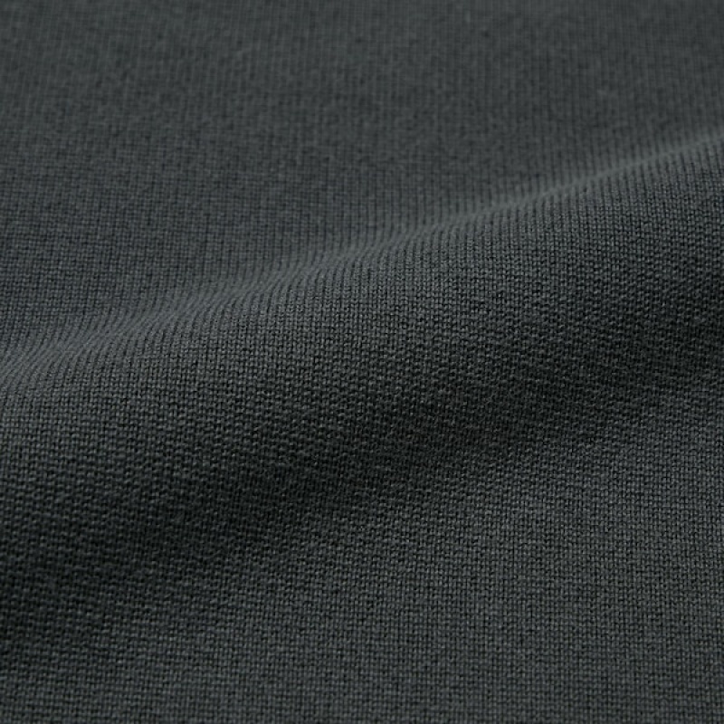 Uniqlo Washable Milano Rebrasti Crew Neck Muške Džemperi Tamno Sive | 2756-GIDAJ