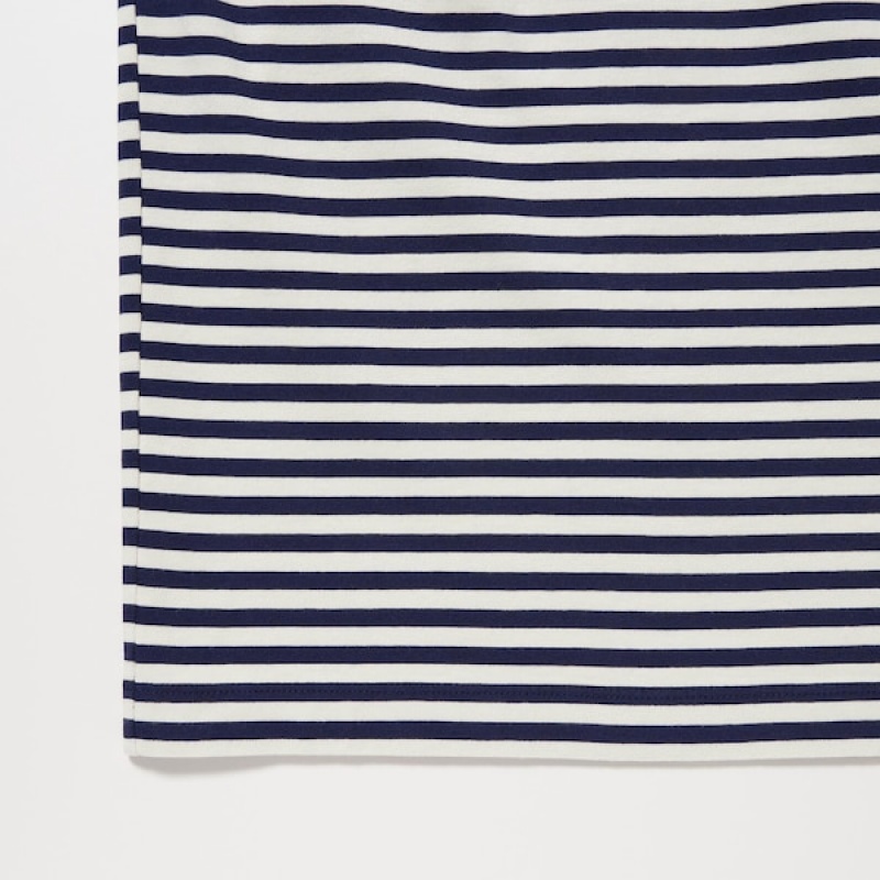 Uniqlo Washed Cotton Oversized Crew Neck Long-Sleeve Muške Majice Plave | 9157-TIHYX