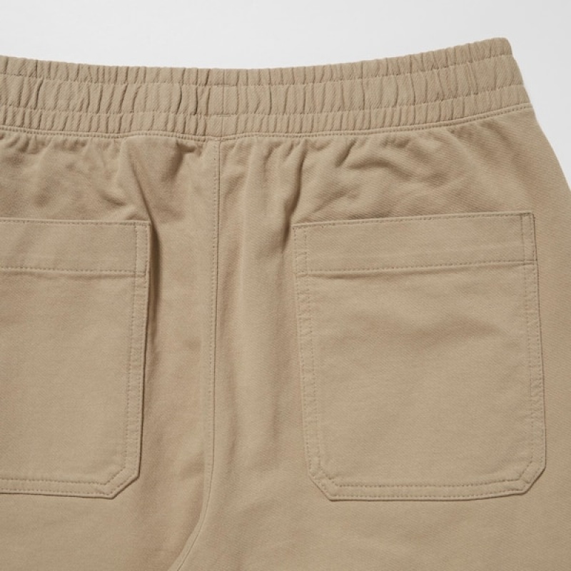 Uniqlo Washed Jersey Muške Jogger Hlače Bež | 6210-CKNID