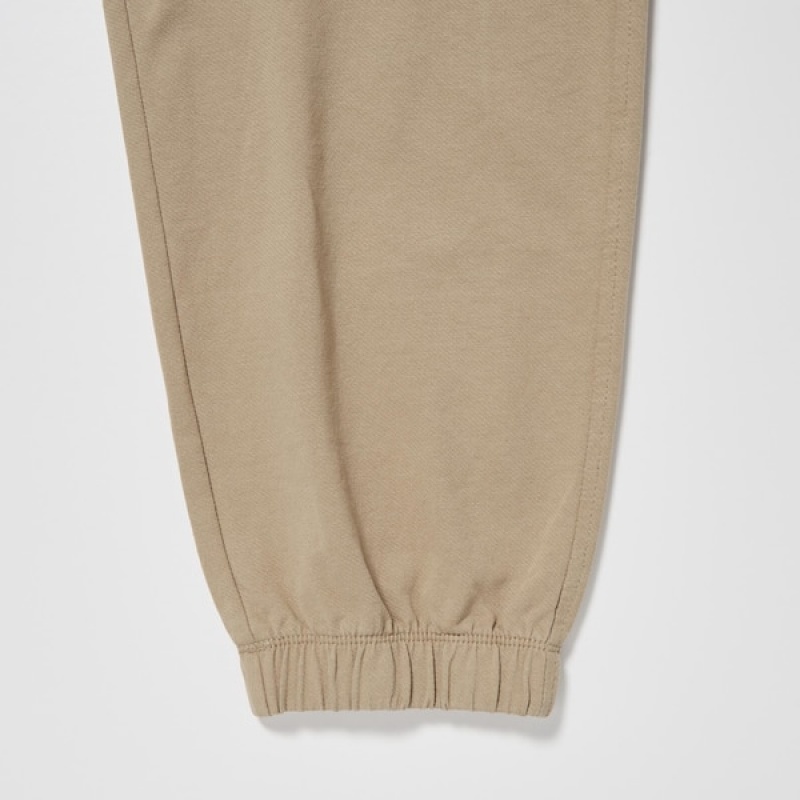 Uniqlo Washed Jersey Muške Jogger Hlače Bež | 6210-CKNID