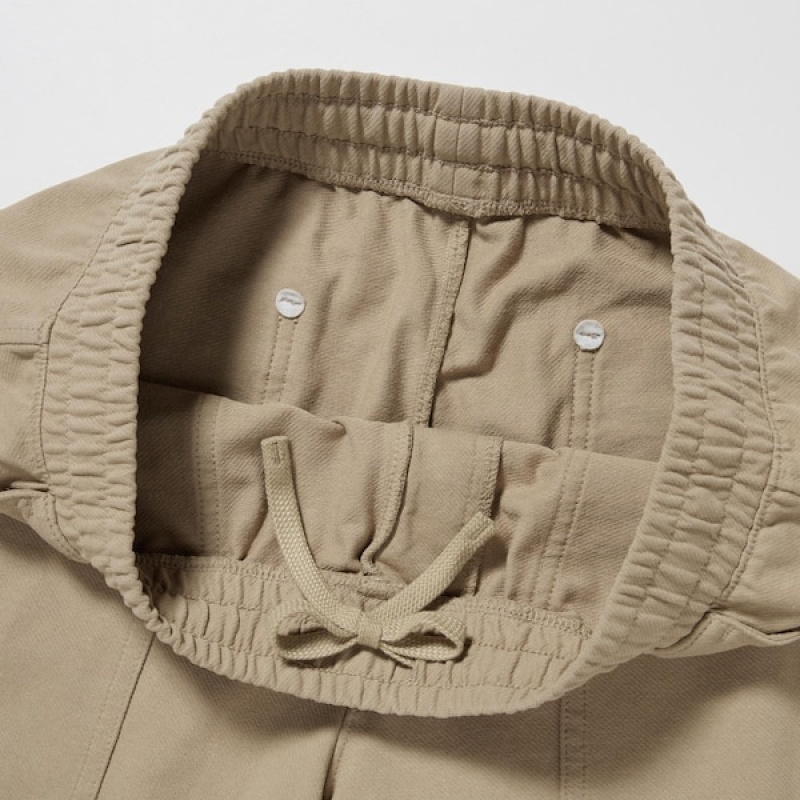 Uniqlo Washed Jersey Muške Jogger Hlače Bež | 6210-CKNID