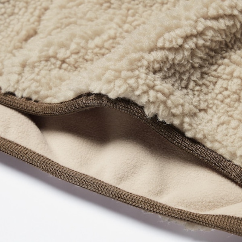 Uniqlo Windproof Outer Fleece Muške jackets Bež | DGYORH-260