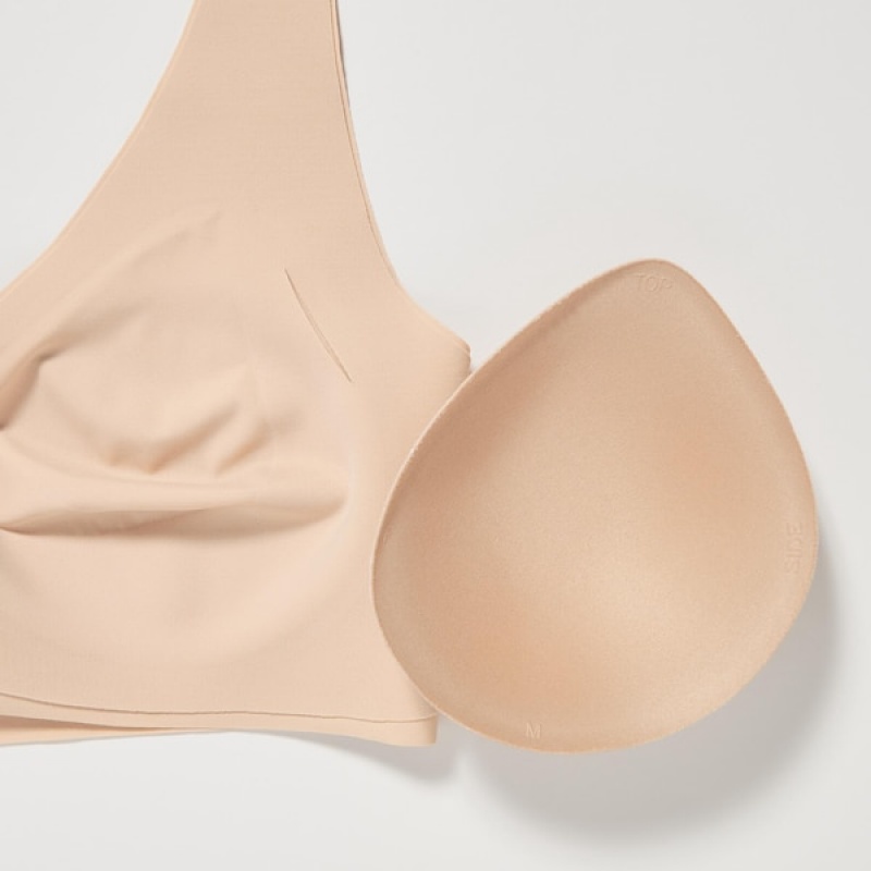 Uniqlo Wireless Ženske Grudnjaci Bež | 1579-FHTIS