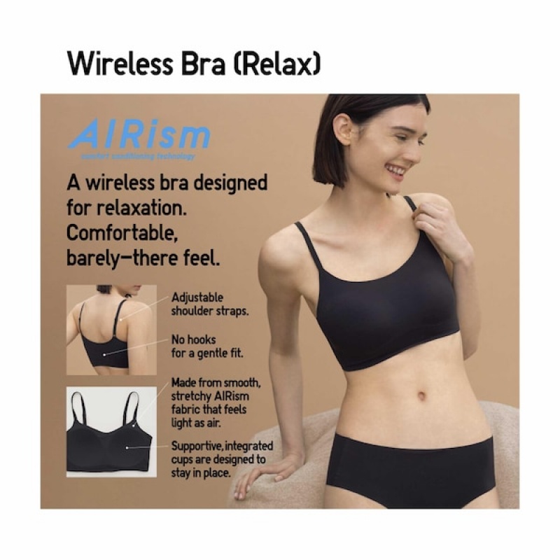 Uniqlo Wireless Ženske Grudnjaci Bež | 6982-BJRHN