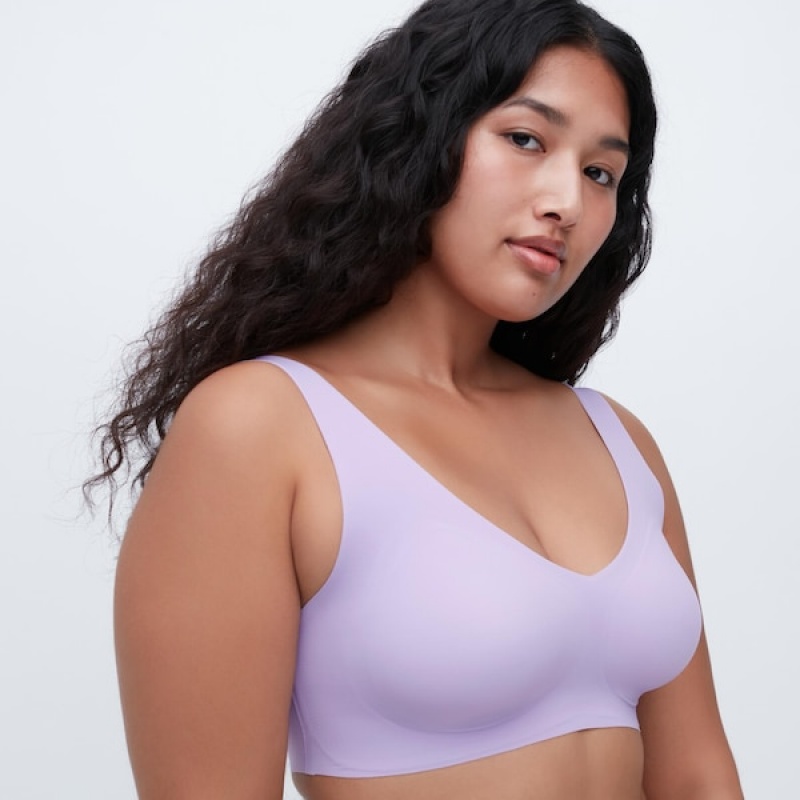 Uniqlo Wireless Ženske Grudnjaci Ljubičaste | 4507-PGVUR