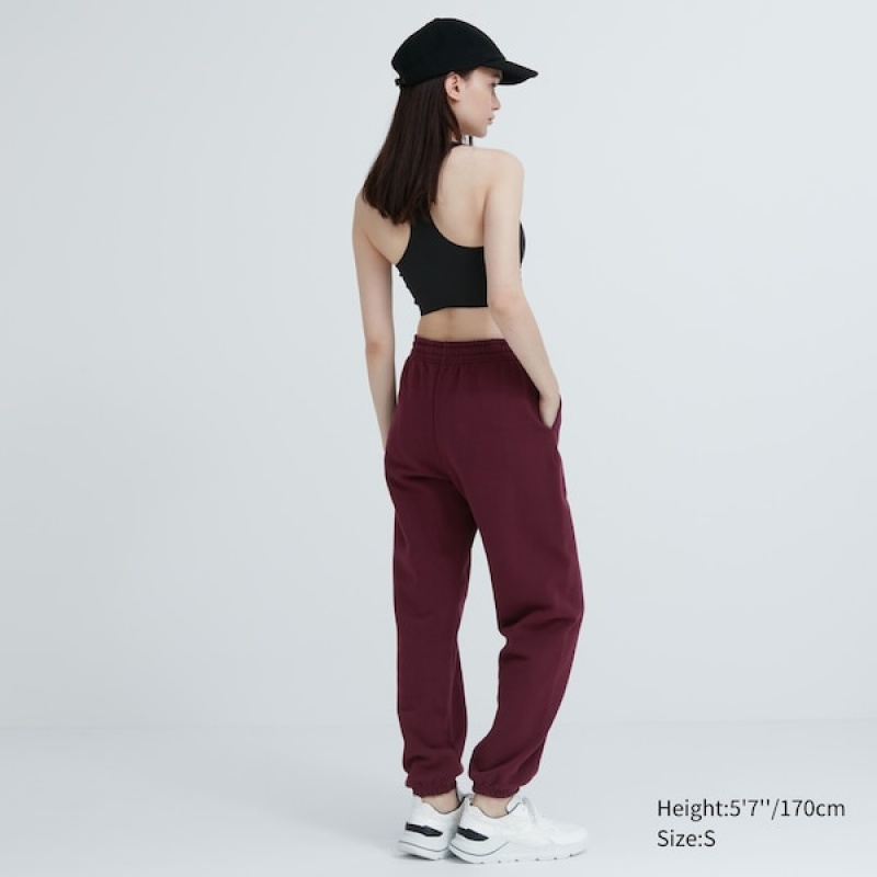 Uniqlo Ženske Trenirke Bordo | 8503-EXBSL